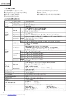 Preview for 2 page of Hitachi CP-X430W Service Manual