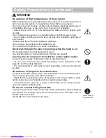 Предварительный просмотр 4 страницы Hitachi CP-X467 User Manual