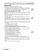 Предварительный просмотр 5 страницы Hitachi CP-X467 User Manual