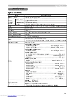 Предварительный просмотр 88 страницы Hitachi CP-X467 User Manual