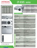 Hitachi CP-X505 series Brochure предпросмотр