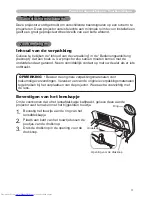 Предварительный просмотр 12 страницы Hitachi CP-X505 series (Dutch) Gebruiksaanwijzing - Gebruikershandleiding