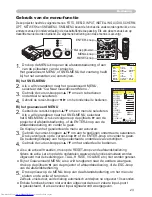 Предварительный просмотр 32 страницы Hitachi CP-X505 series (Dutch) Gebruiksaanwijzing - Gebruikershandleiding