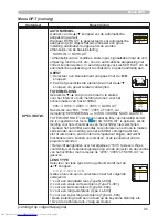 Предварительный просмотр 54 страницы Hitachi CP-X505 series (Dutch) Gebruiksaanwijzing - Gebruikershandleiding