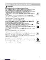 Предварительный просмотр 4 страницы Hitachi CP-X505W and User'S Manual And Operating Manual