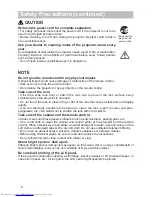 Предварительный просмотр 7 страницы Hitachi CP-X505W and User'S Manual And Operating Manual