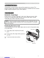 Предварительный просмотр 3 страницы Hitachi CP-X600 series Operating Manual