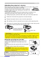 Предварительный просмотр 9 страницы Hitachi CP-X600 series Operating Manual