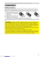 Preview for 13 page of Hitachi CP-X600 series Operating Manual