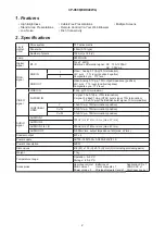 Предварительный просмотр 2 страницы Hitachi CP-X608 Service Manual