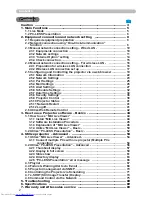 Preview for 2 page of Hitachi CP-X608 User Manual