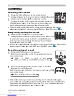 Preview for 27 page of Hitachi CP-X608 User'S Manual And Operating Manual