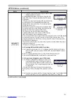 Preview for 60 page of Hitachi CP-X608 User'S Manual And Operating Manual