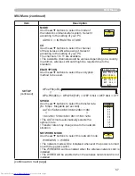 Preview for 66 page of Hitachi CP-X608 User'S Manual And Operating Manual