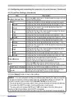 Preview for 116 page of Hitachi CP-X608 User'S Manual And Operating Manual