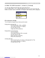 Preview for 146 page of Hitachi CP-X608 User'S Manual And Operating Manual