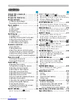 Preview for 2 page of Hitachi CP-X615 series User Manual