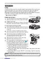 Preview for 60 page of Hitachi CP-X615 series User Manual