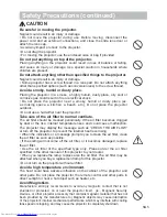 Preview for 6 page of Hitachi CP-X615 series User'S Manual And Operating Manual