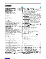 Preview for 11 page of Hitachi CP-X615 series User'S Manual And Operating Manual