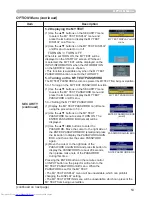 Preview for 62 page of Hitachi CP-X615 series User'S Manual And Operating Manual