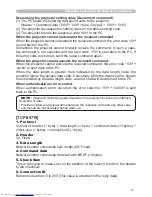 Preview for 137 page of Hitachi CP-X615 series User'S Manual And Operating Manual