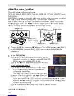 Preview for 33 page of Hitachi CP-X8 User Manual