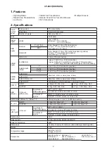 Preview for 2 page of Hitachi CP-X807W Service Manual