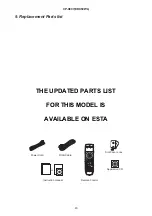 Preview for 63 page of Hitachi CP-X807W Service Manual