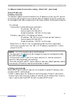 Preview for 13 page of Hitachi CP-X809 Network Manual
