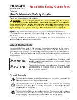 Preview for 3 page of Hitachi CP-X809W User Manual