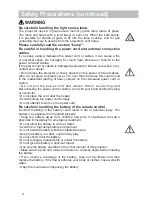 Preview for 6 page of Hitachi CP-X809W User Manual