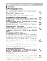 Preview for 7 page of Hitachi CP-X809W User Manual