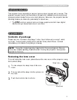 Preview for 14 page of Hitachi CP-X809W User Manual