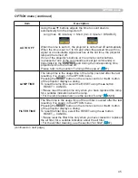 Preview for 56 page of Hitachi CP-X809W User Manual