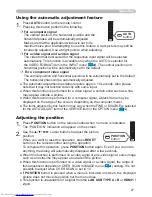 Preview for 27 page of Hitachi CP-X8150 User Manual