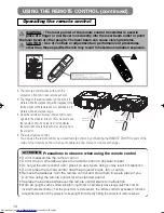 Preview for 15 page of Hitachi CP-X880W User Manual