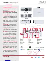 Preview for 3 page of Hitachi CP-X9111 Brochure & Specs