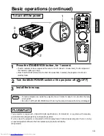 Предварительный просмотр 13 страницы Hitachi CP-X935 Operating Manual