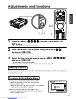 Предварительный просмотр 15 страницы Hitachi CP-X935 Operating Manual