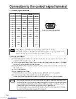 Предварительный просмотр 22 страницы Hitachi CP-X935 Operating Manual