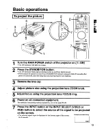 Preview for 13 page of Hitachi CP-X940E Operating Manual