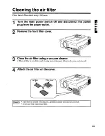 Preview for 29 page of Hitachi CP-X940E Operating Manual