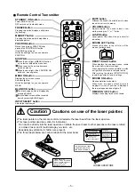 Preview for 5 page of Hitachi CP-X940E Service Manual