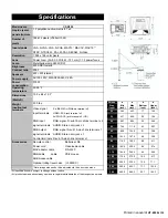 Предварительный просмотр 2 страницы Hitachi CP-X950 Specifications