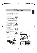 Preview for 5 page of Hitachi CP-X955 Operating Manual