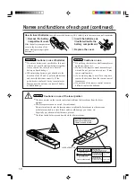 Preview for 10 page of Hitachi CP-X955 Operating Manual