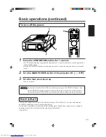 Preview for 13 page of Hitachi CP-X955E Operating Manual