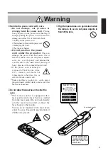 Предварительный просмотр 5 страницы Hitachi CP-X958E User Manual