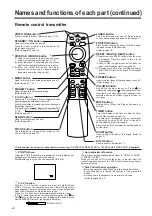 Preview for 10 page of Hitachi CP-X958E User Manual